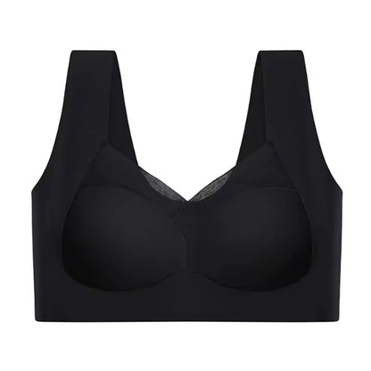 Seamless Push-Up Mesh Patchwork Bralette